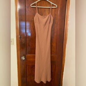 Audrey 3+1 slip on dress camel size Small